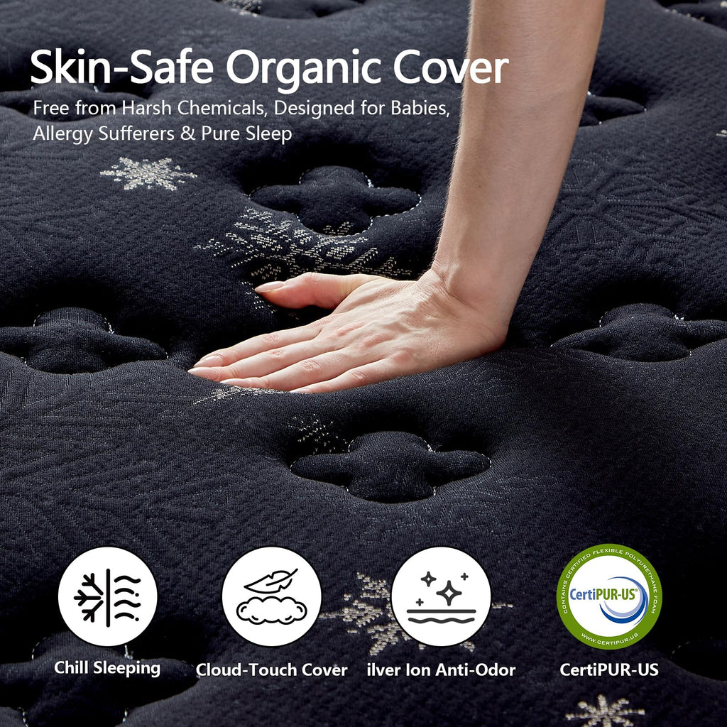 12 Inch Full Hybrid Mattress with Pocket Springs & Cooling Memory Foam Q19798