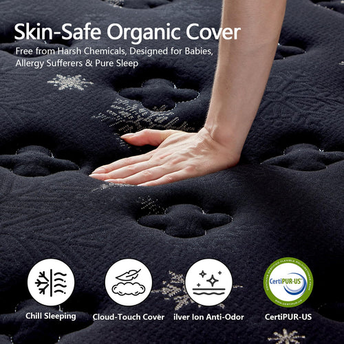 12 Inch Full Hybrid Mattress with Pocket Springs & Cooling Memory Foam Q19798