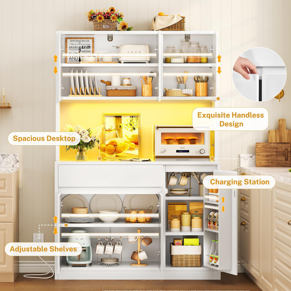 Pantry Cabinet with Charging Station O5105