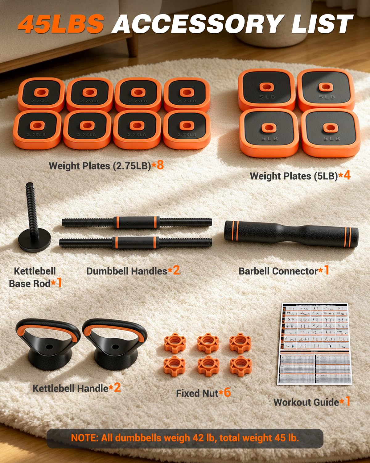 Adjustable Dumbbell Set F1341