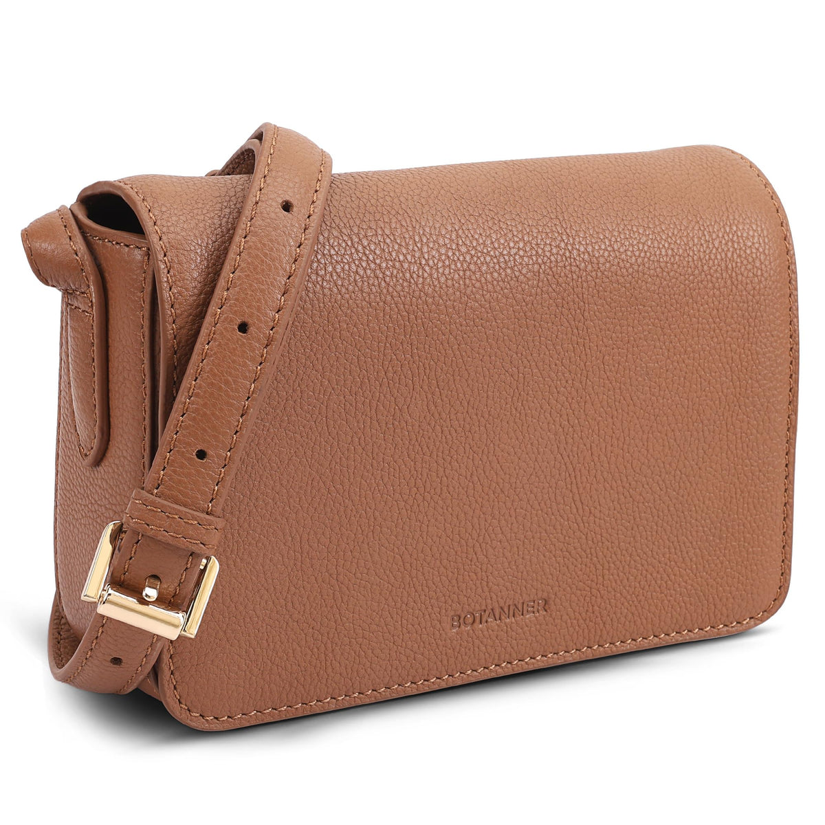 Genuine Leather Crossbody Shoulder Bag with Adjustable Strap P651198