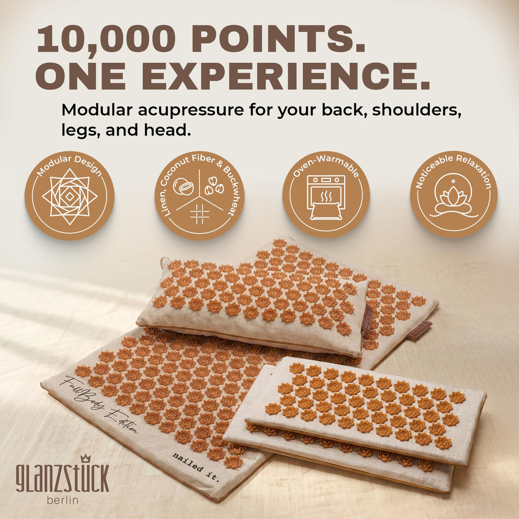 XXL Acupressure Mat Set with Pillow & Carry Bag N9812