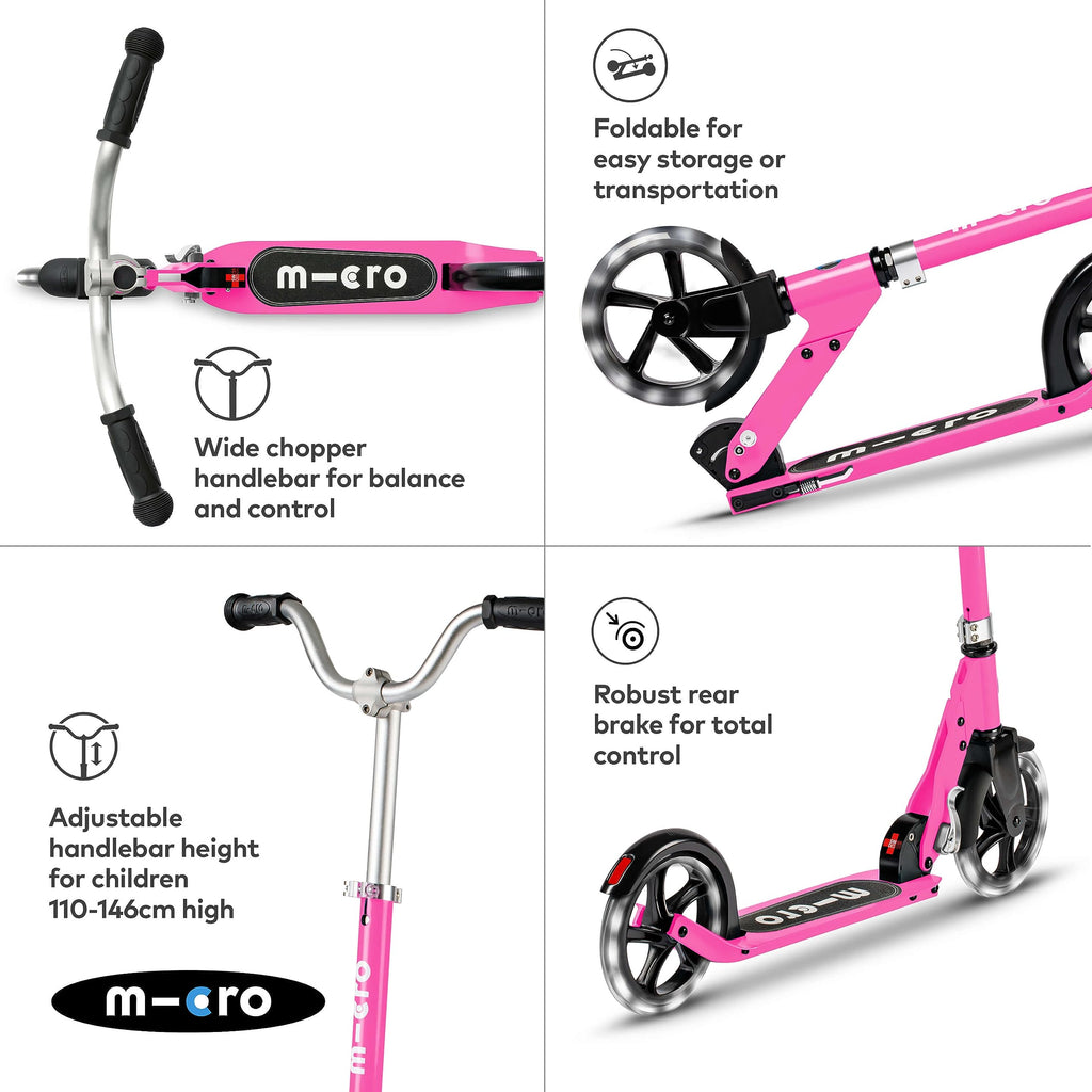 2 Wheel Foldable Kids Scooter with Adjustable Handlebar W302452