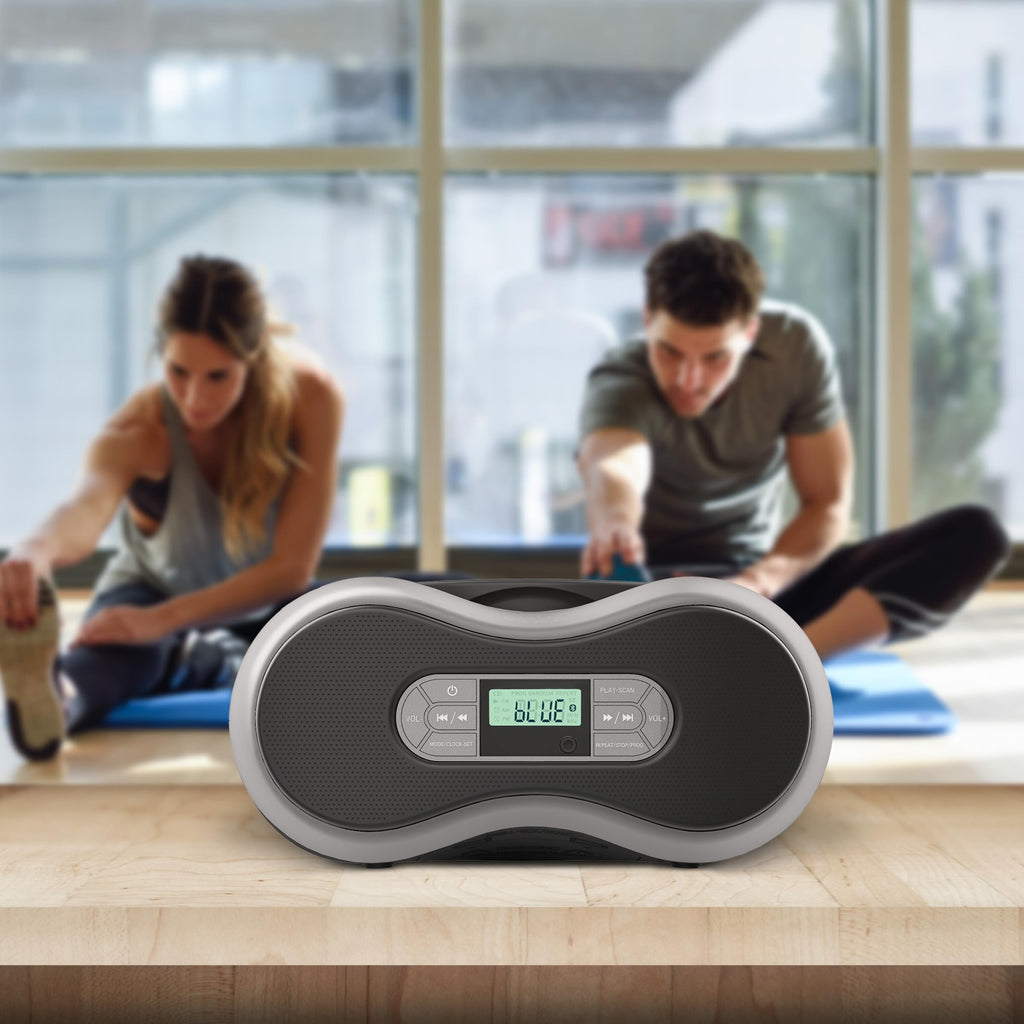Portable Bluetooth CD Boombox with FM Radio W3236