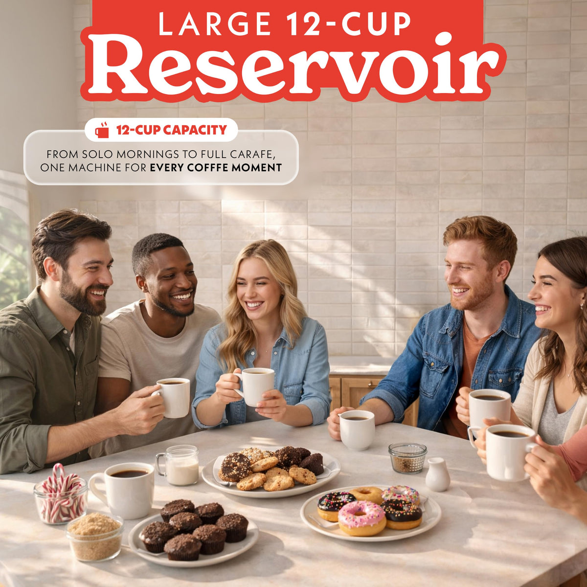 Black 12-Cup Single Serve Coffee Maker S55544