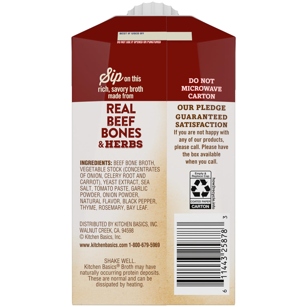 Beef Bone Broth 8.25 oz Carton Pack of 12 I29626