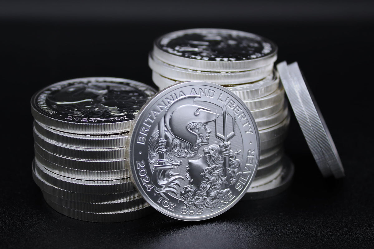 1 oz British Silver Britannia and Liberty Coin O42848