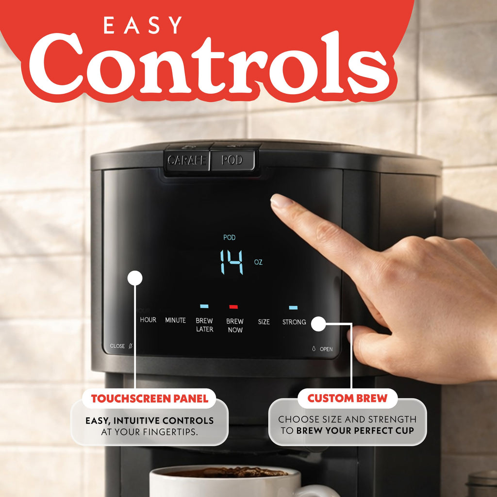 Black 12-Cup Single Serve Coffee Maker S55544