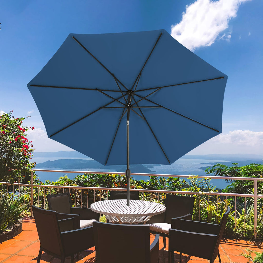Red Patio Umbrella with Tilt and Crank L18585