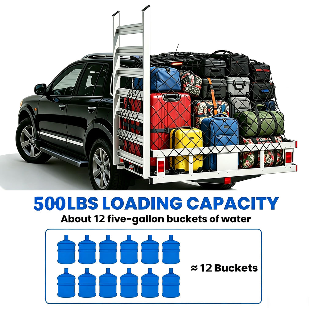 Hitch Cargo Carrier with Folding Ramp M5741