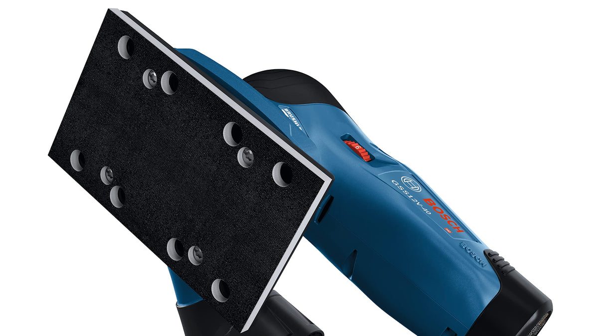 12V Brushless Orbital Finishing Sander with Dust Bag G9630