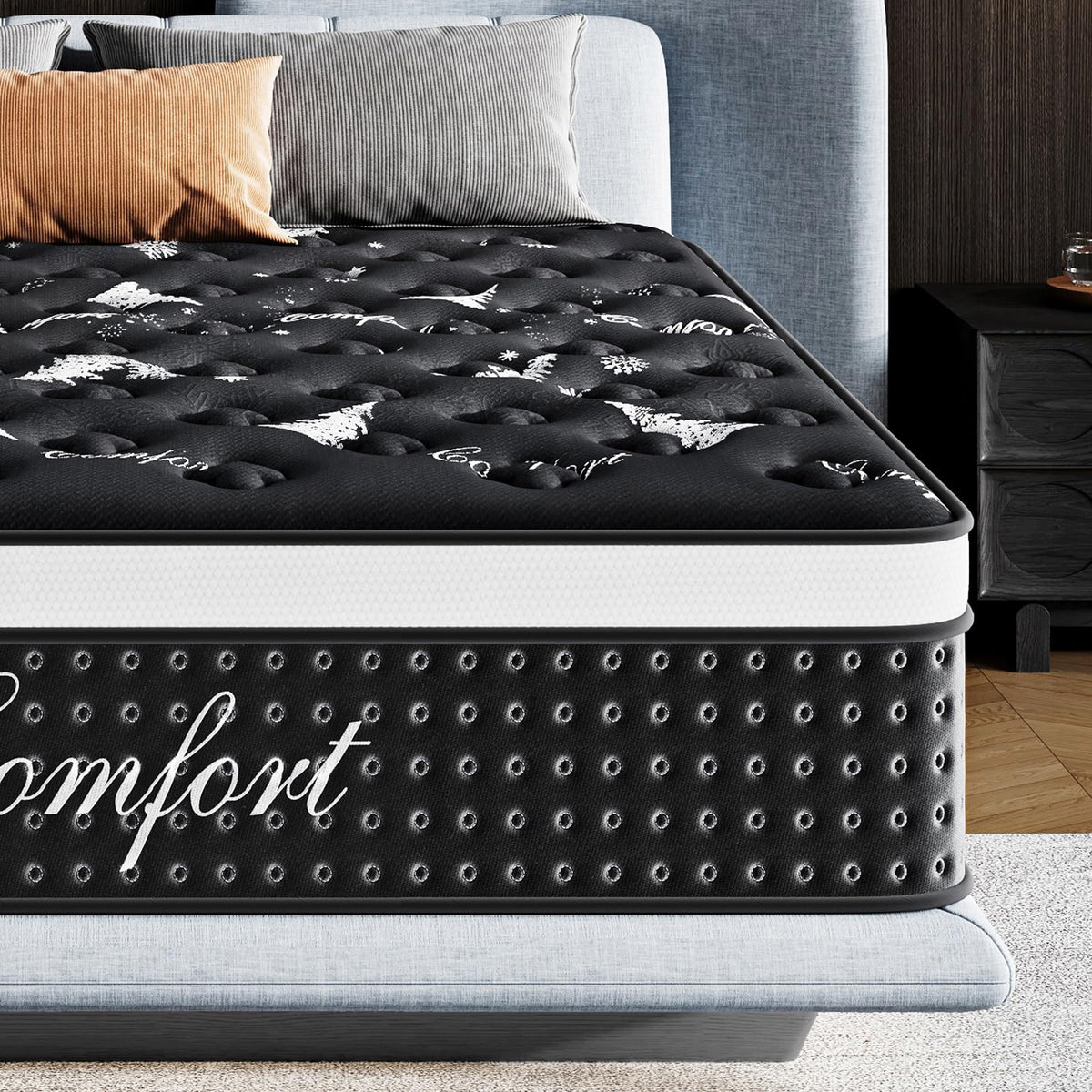 12 Inch Full Hybrid Mattress with Pocket Springs & Cooling Memory Foam Q19798