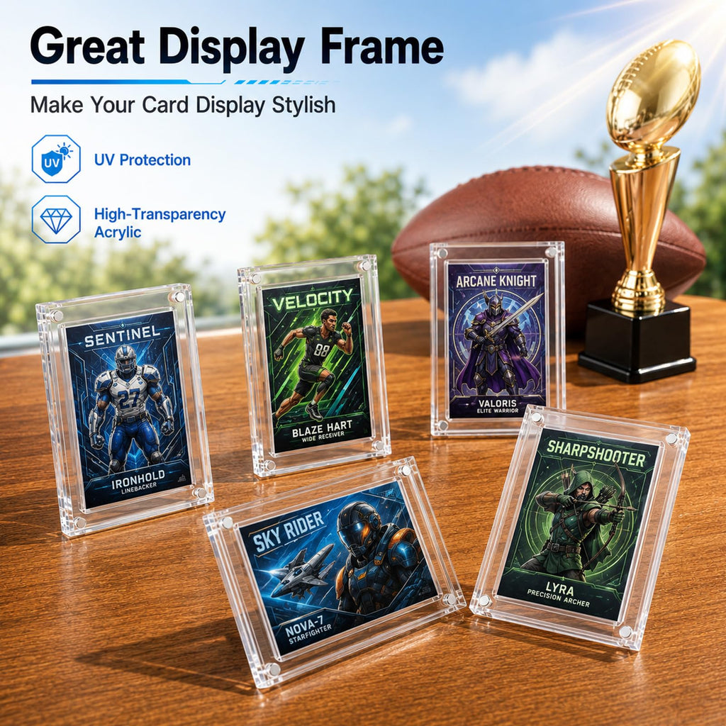 2 Pack Clear Acrylic Display Box with Magnetic Lid I209