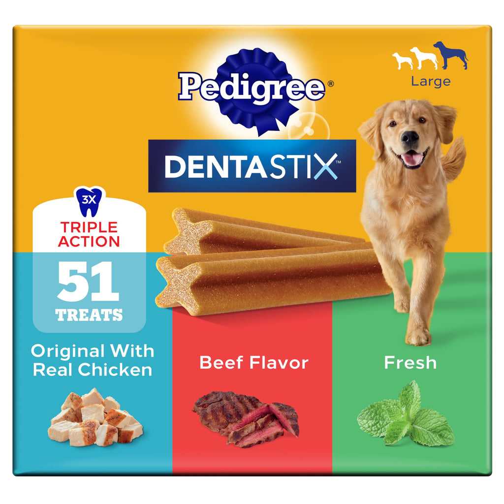 Large Breed Dental Dog Treats, 51 Count W47766