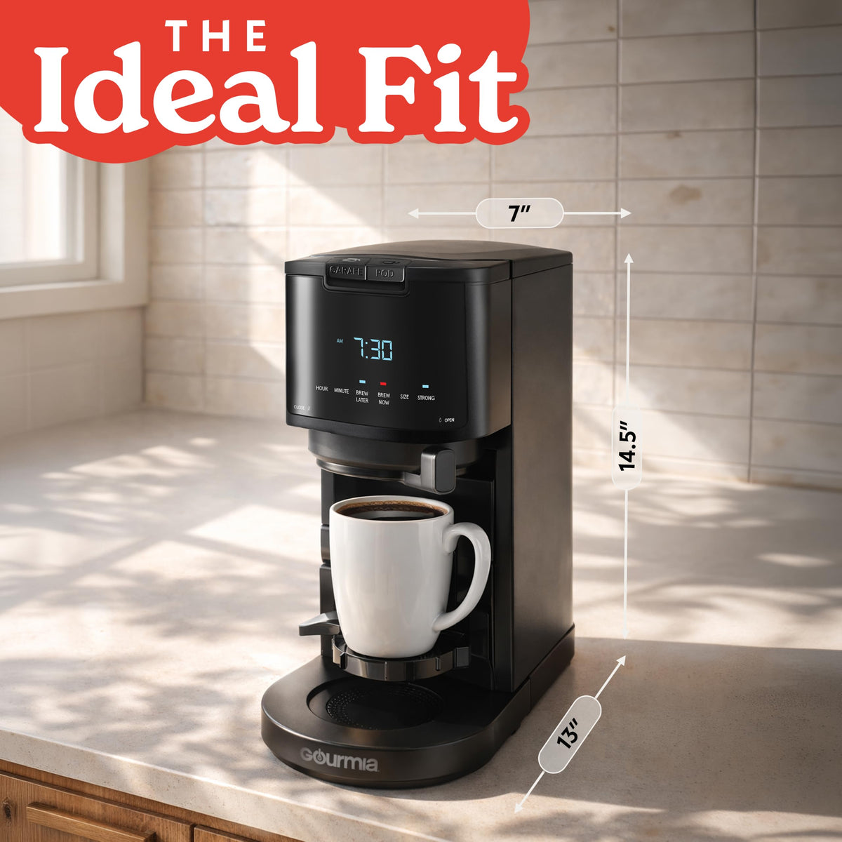 Black 12-Cup Single Serve Coffee Maker S55544