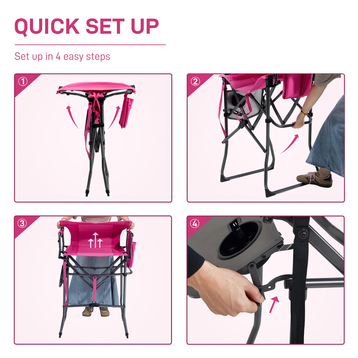 Portable Tall Camping Chair P10276
