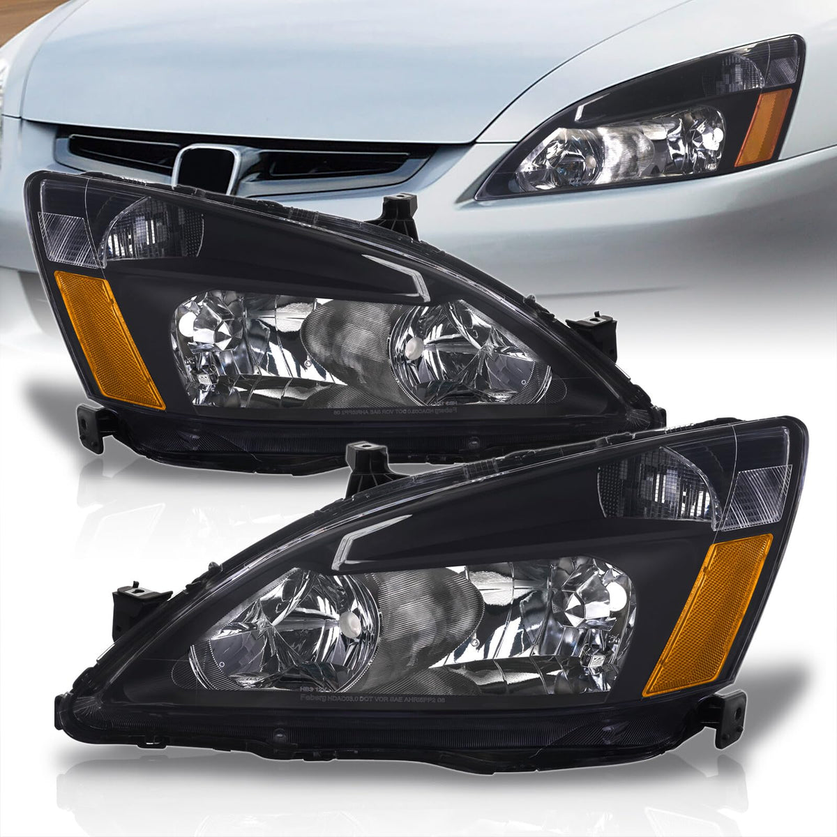 Headlights Assembly Left+Right Pair M7432