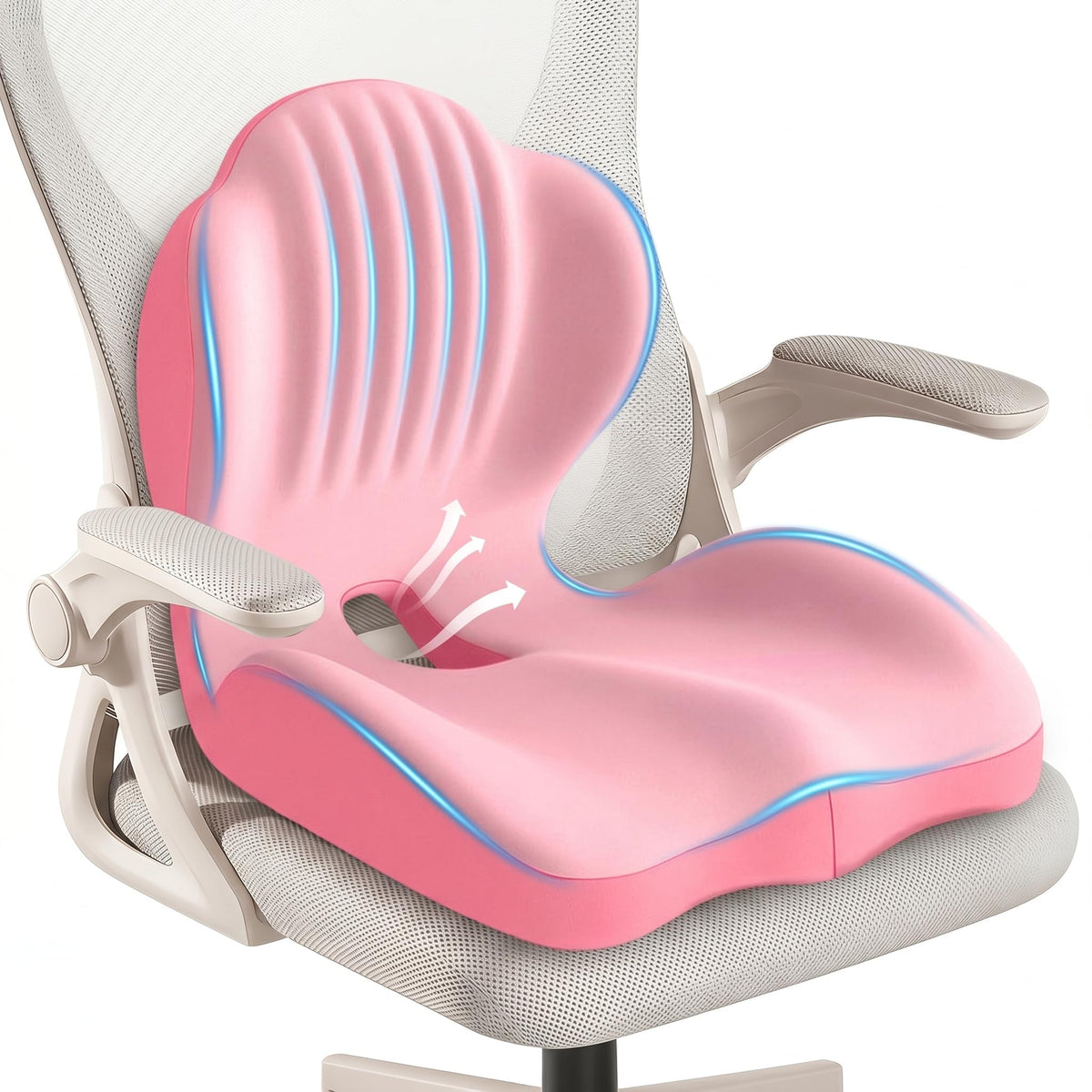 Ergonomic Lumbar & Seat Support Cushion Q6695
