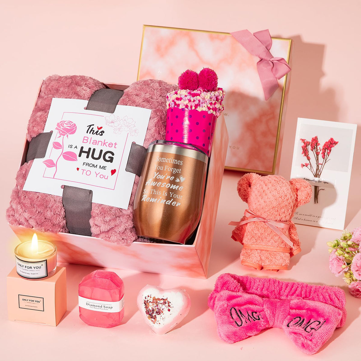 Self Care Gift Set with Blanket C5769