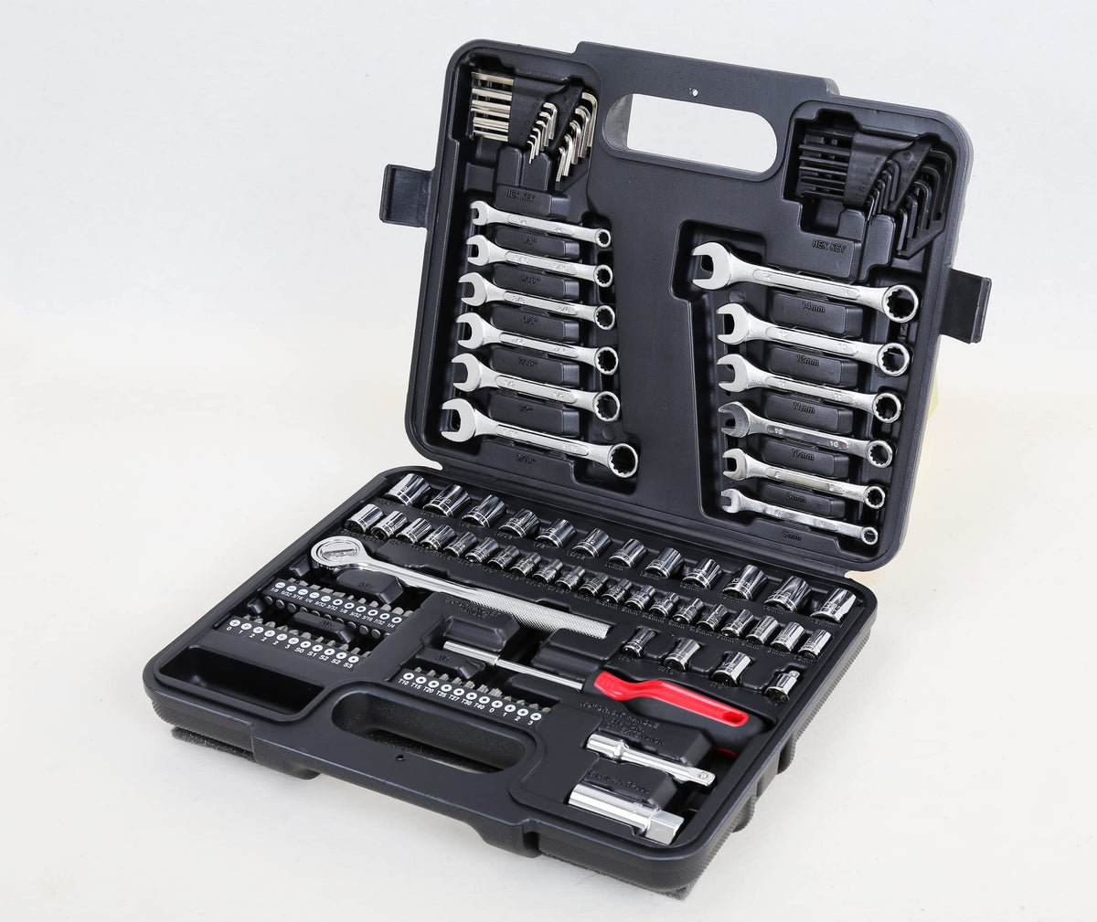 121-Piece Mechanics Tool Set, 1/4 & 3/8-Inch Drive U8315