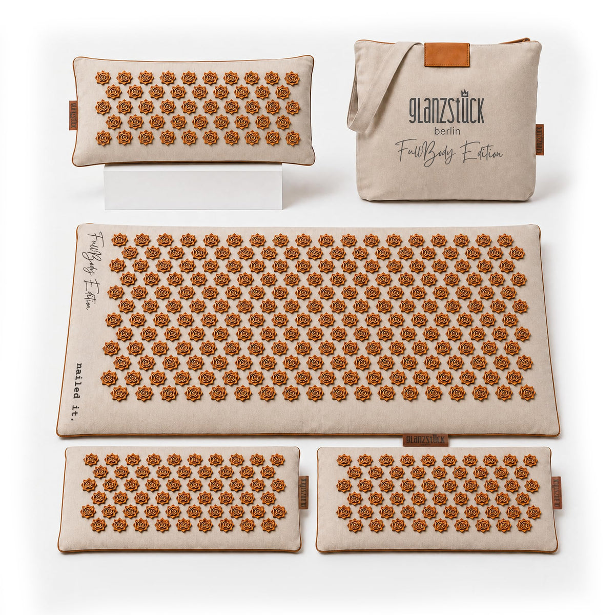 XXL Acupressure Mat Set with Pillow & Carry Bag N9812