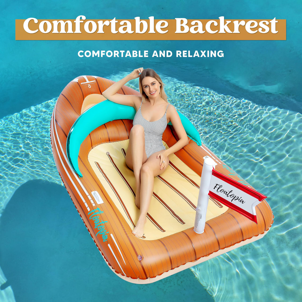 Inflatable Boat Float with Cooler A93126