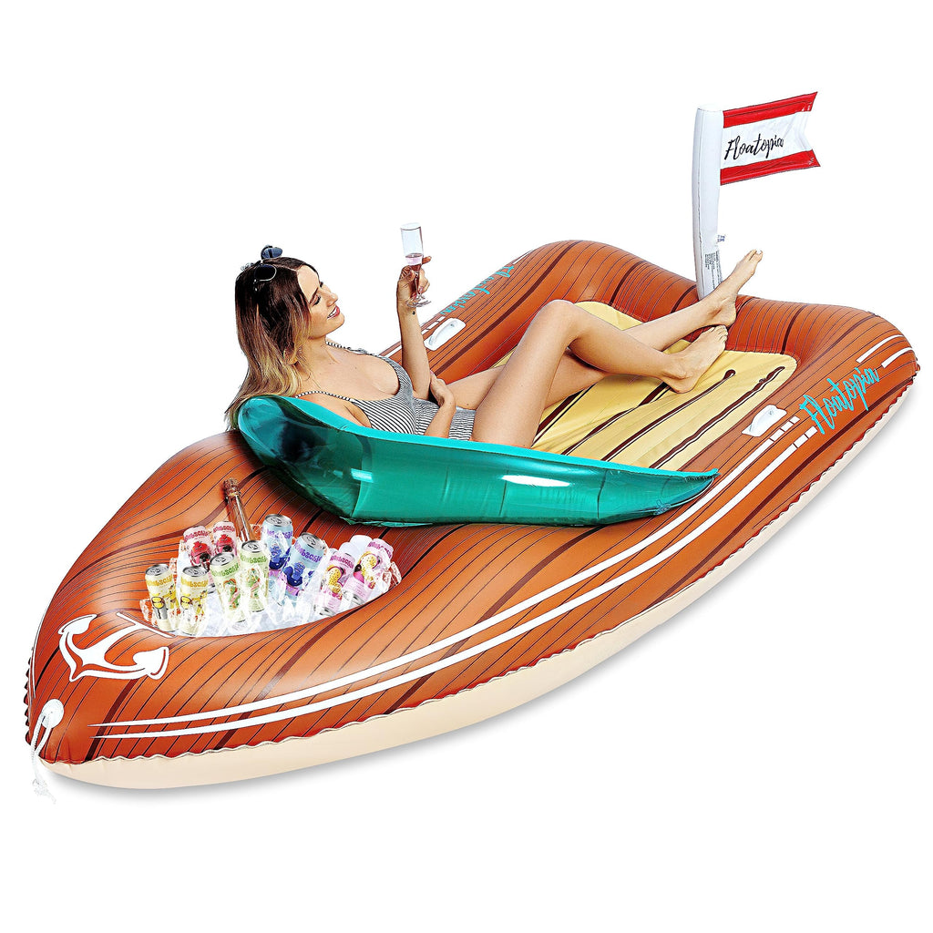 Inflatable Boat Float with Cooler A93126