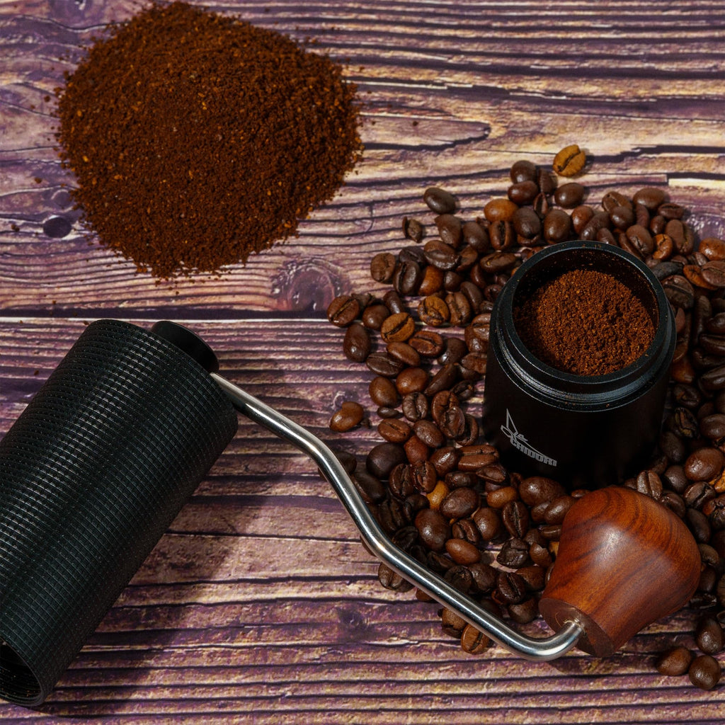 Manual Hand Crank Stainless Steel Conical Burr Coffee Grinder W813553