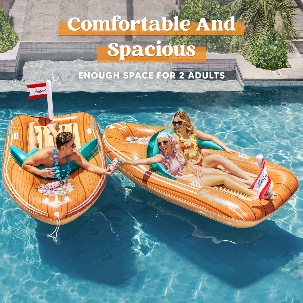 Inflatable Boat Float with Cooler A93126