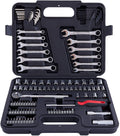 121-Piece Mechanics Tool Set, 1/4 & 3/8-Inch Drive U8315